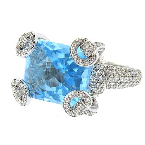 gucci blue topaz ring